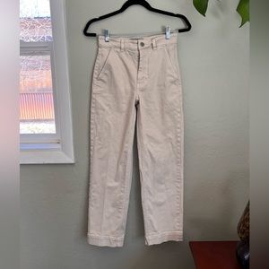 Everlane Straight Leg Crop in Pumice Stone